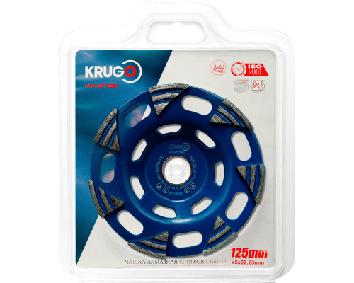 Чашка алмазная шлифовальная KRUGO MASTER 125x5 81101250287