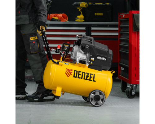 Компрессор воздушный DKV2200/50, Х-PRO 2.2 кВт, 400 л/мин, 50 л Denzel (58083)