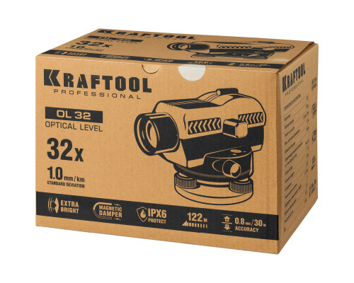 Оптический нивелир OL-32, 100 м KRAFTOOL 34520