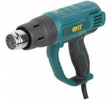 Фен технический 2000 Вт; 350/600 °C; 300/500 л/мин; рез. накл.; коробка (80612)