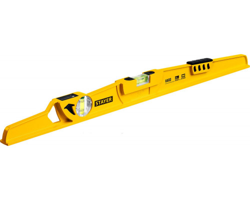 Уровень литой HARD, 600 мм, с зеркальным глазком STAYER Professional 3483-060