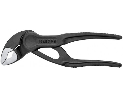 Клещи переставные XS 100 мм, зев 28 мм, фосфатированные, BK COBRA KN-8700100BK