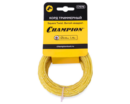 Корд трим.CHAMPION Square Twist 2.0мм *15м (витой квадрат) в мотке (C7078)