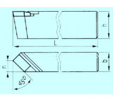 Резец проходной прямой 16х10х100 ВК8