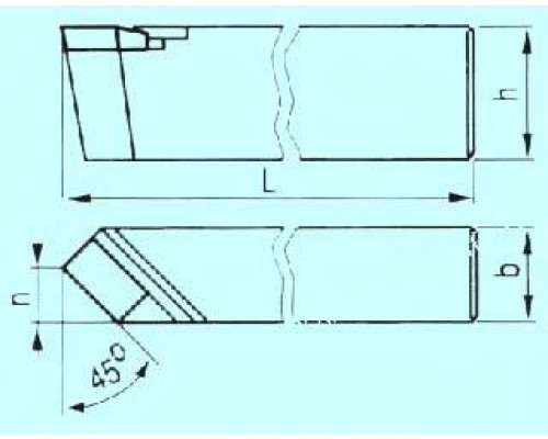 Резец проходной прямой 16х10х100 ВК8 (274331)
