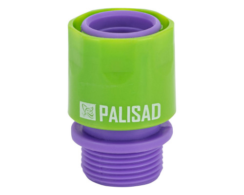 Соединитель пластмассовый, быстросъемный, внешняя резьба 3/4 Palisad (66175)