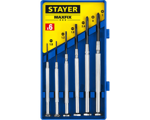 Отвертки часовые 6 предм. STAYER 2560-H6_z02