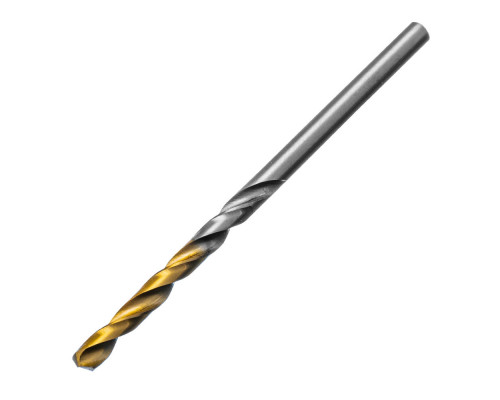 Сверло спиральное по металлу 3,5 x 70 мм, Р6М5, Golden Tip , 2шт. Denzel (718227)