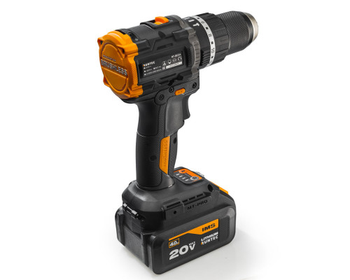 Дрель-шуруповерт ударная аккумуляторная RUNTEC PRO 13 мм, 20В, 2*4Ач, 100Нм, RUNTEC, RT-ID224