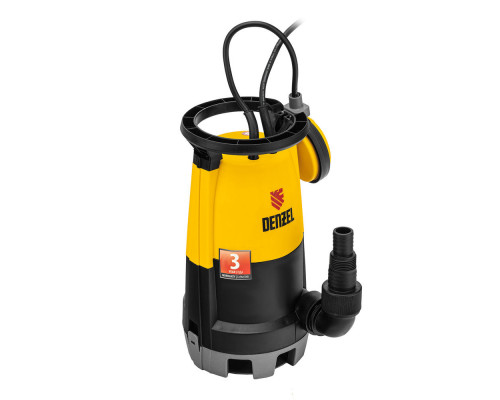 Дренажный насос для чистой и грязной воды DP450S, 450 Вт, напор 6 м, 12000 л/ч Denzel (97267)