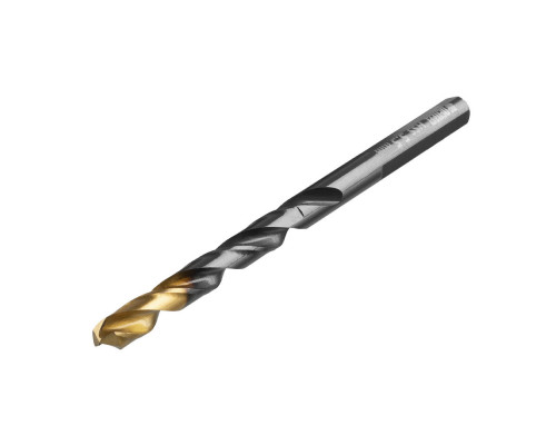 Сверло по металлу, 5,5 мм, HSS-Tin, Golden Tip, 10 шт. Denzel (717214)