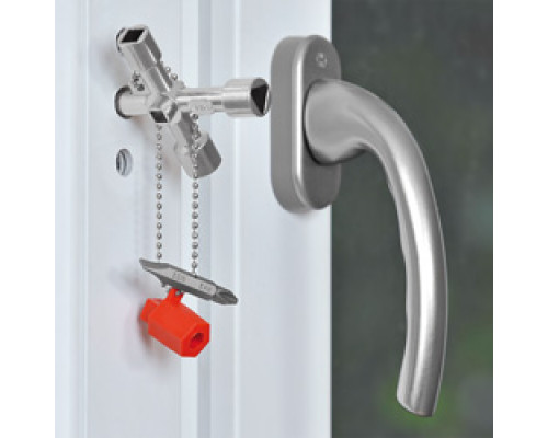 Ключ крестовой 4-лучевой для стандартных шкафов, 90 мм Profi-Key KN-001104