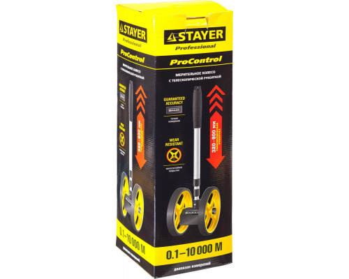 Колесо измерительное (курвиметр) 0.1 - 9999 м ProControl Professional STAYER 34191