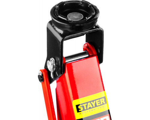 Домкрат подкатной в кейсе 2 т, 130 - 350 мм для легковых а/м R-28 RED FORCE Professional STAYER 43153-2-K