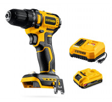 Дрель-шуруповерт бесщеточная 20 В, 45 Н·м, 1 АКБ LMS (2 А·ч) STEHER CB-45-21