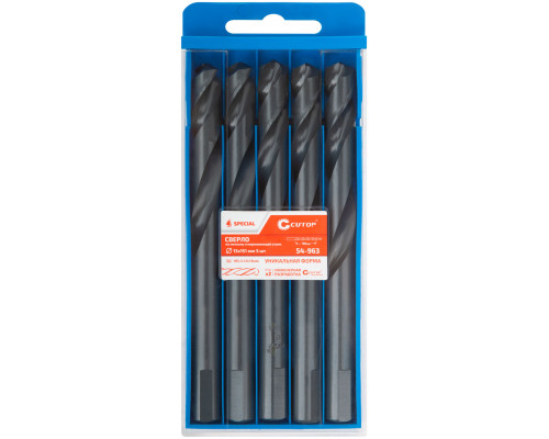 Сверло по металлу Cutop Special, HSS-G, 13 х 151/90 мм (5 шт) (54-963)