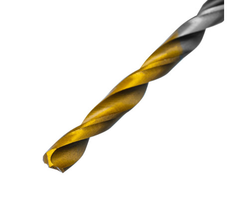 Сверло спиральное по металлу 3,2 x 65мм, Р6М5, Golden Tip, многогранная заточка, 2шт. Denzel (718269)