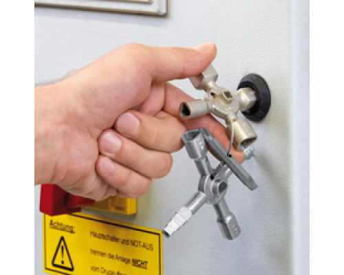 Ключ крестовой 8-лучевой для стандартных шкафов 92 мм TwinKey KN-001101