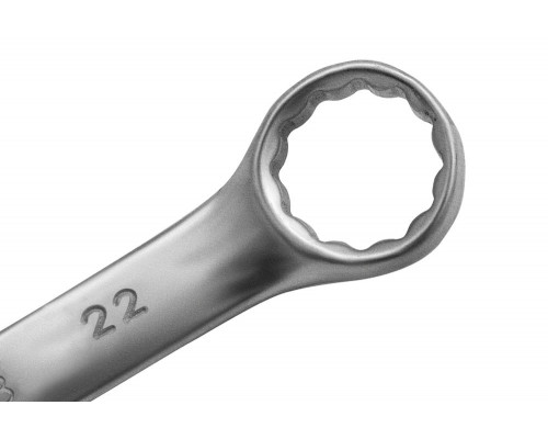 Ключ комбинированный, 22 мм, CrV, матовый хром Matrix