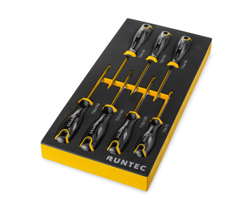 Набор отверток S2 TORX в ложементе EVA, 7 предметов RUNTEC RT-SD1TE7F