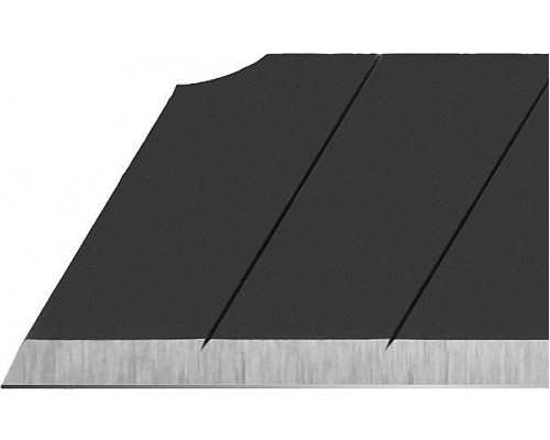 Черные сегментированные лезвия EXCEL BLACK 9 мм, 50 шт, в пластиковом кейсе + блистер, особо острые OLFA OL-ABB-50B