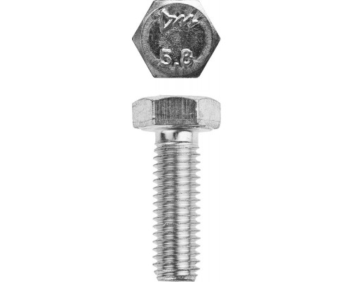 Болт M8 x 20 мм, кл. пр. 5.8, цинк, 5 кг, ГОСТ 7798-70 ЗУБР 303080-08-020