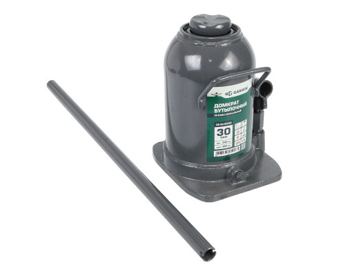 Домкрат бутылочный профессиональный г/п 30 т, 245-485 мм, GARWIN PRO, GE-WJ030A