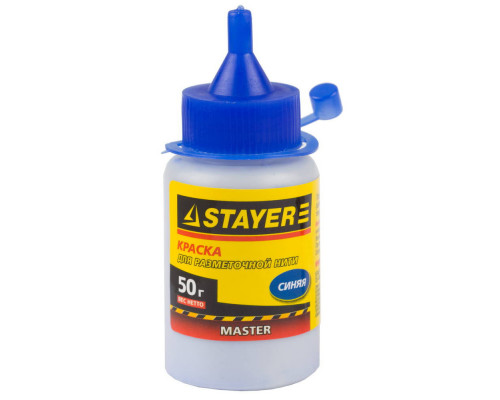 Краска для малярных разметочных шнуров 50 г, синяя STAYER 0640-1_z01