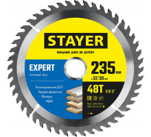 Диск пильный по дереву Expert, 235 x 32/30 мм, 48Т, точный рез STAYER 3682-235-32-48_z01