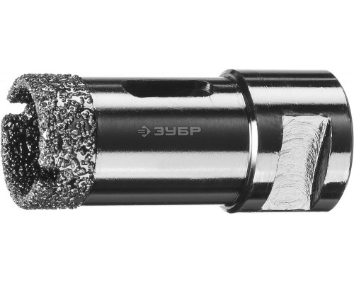 Коронка алмазная вакуумная АВК, d 25 мм, М14, 15 мм кромка ЗУБР Профессионал 29865-25