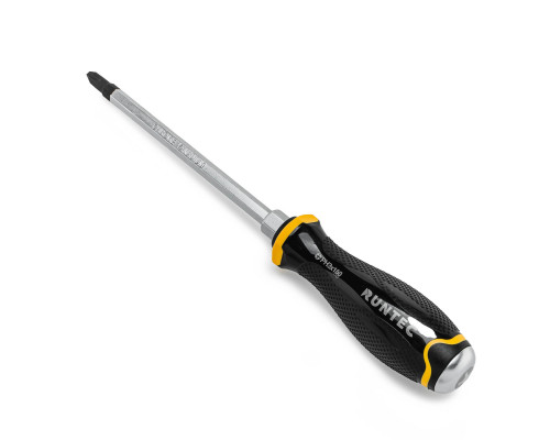 Отвертка PH3 x 150 мм CrV усиленная со сквозным стержнем RUNTEC RT-SD3PH3x150
