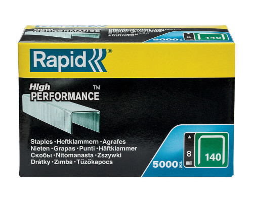 Скобы супертвердые профессиональные широкие тип 140, 8 мм, 5000 шт RAPID 11908111