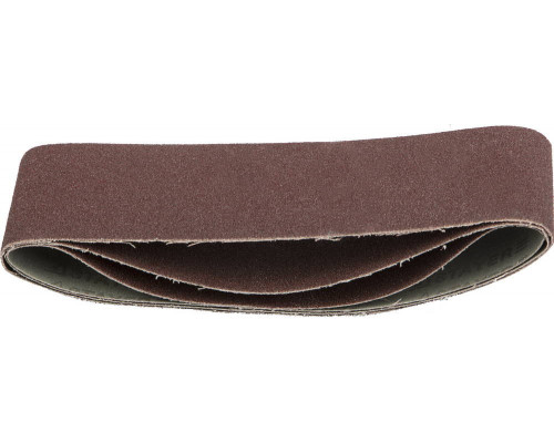 Лента шлифовальная 75х457 мм, P80, для ЛШМ, 3 шт. STAYER Master 35441-080