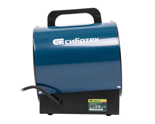 Тепловая пушка ТВ-2М (тепловентилятор), 230 В, 2 режима: вентилятор / 2000 Вт Сибртех (96436)