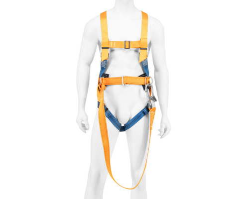 Удерживающая привязь УП IIЖ,с наплечными и набедренными лямками,А-строп из синтетической ленты Сибртех (89504)