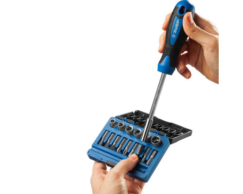 Отвертка-битодержатель с насадками Профессионал ЗУБР 25216