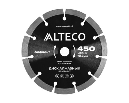 Диск алмазный по асфальту 450*25,4 ALTECO, шт