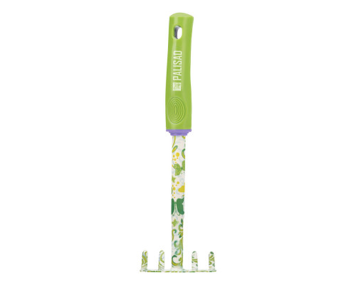 Грабли 5 - зубые, 85 х 310 мм, стальные, пластиковая рукоятка, Flower Green, Palisad (62039)