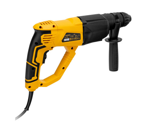 Перфоратор электрический RH-1050-26, SDS-plus, 1050 Вт, 3.2 Дж, 3 плюс 1 режим Denzel (26608)