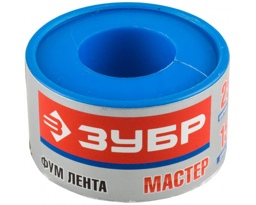 ФУМ лента 0.1 мм?25 мм?15 м 0.40 г/см? ЗУБР 12373-25-040