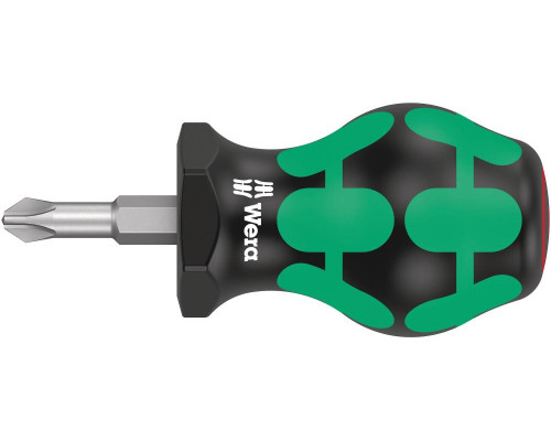 Отвёртка короткая крестовая PH 2 x 25 мм Stubby серия 350 PH Wera WE-008851