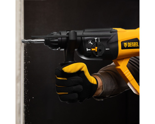 Перфоратор электрический RH-1050-26, SDS-plus, 1050 Вт, 3.2 Дж, 3 плюс 1 режим Denzel (26608)
