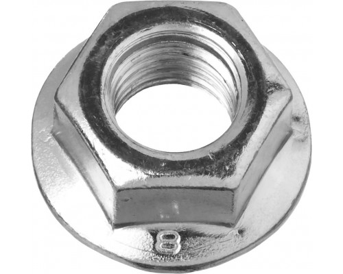 Гайка с фланцем M14, кл. пр. 8, цинк, 5 кг ЗУБР DIN 6923 303630-14