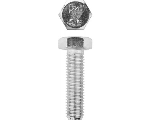 Болт M12 x 40 мм, кл. пр. 5.8, цинк, 5 кг, ГОСТ 7798-70 ЗУБР 303080-12-040