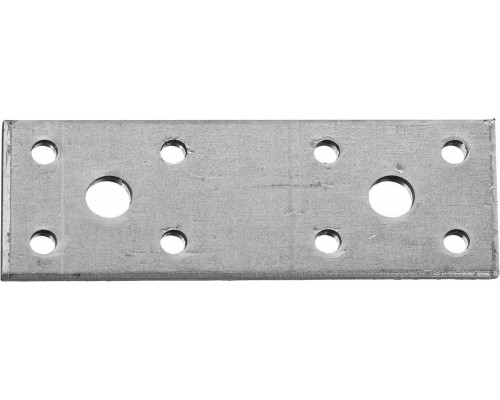 Крепежная пластина КП-2.0, 100 x 35 x 2 мм, цинк ЗУБР 310236-100-35