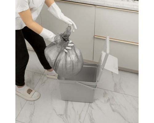 Пакеты для мусора 30 л x 30 шт. серые, Home Palisad (927035)