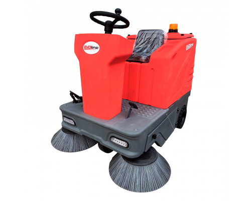 Подметальная машина аккумуляторная с сиденьем EVOline SWB 1400 R (без АКБ и ЗУ)