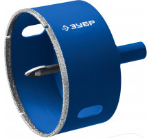 Коронка алмазная АГК, d 65 мм, центр. сверло, трехгранный хвост, Р60 ЗУБР Профессионал 29850-65
