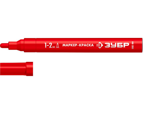 Маркер-краска МК-200 красный, 1 мм ЗУБР 06326-3