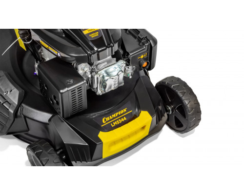 Газонокосилка CHAMPION LM5344 (PRO 4,4кВт привод 525мм 65л 25-75мм 1рычаг/6, 38кг 4в1) (LM5344)